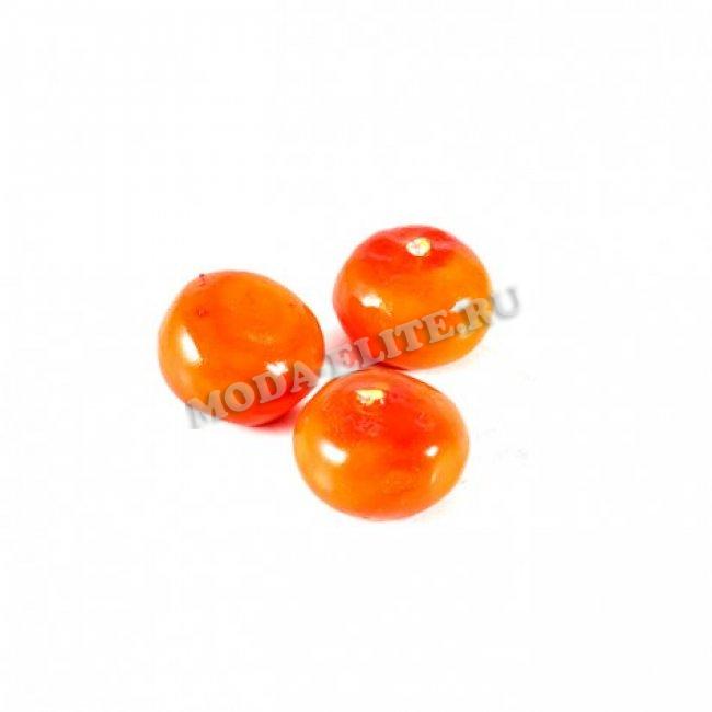 Декоративный элемент "Мандарин" 23*15мм (10шт) цвет:оранжевый