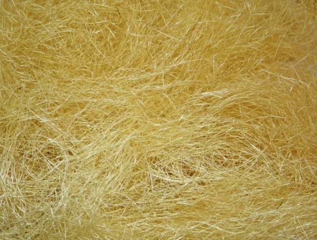 Сизаль - натуральное волокно (1кг) цвет:А015-св.желтый