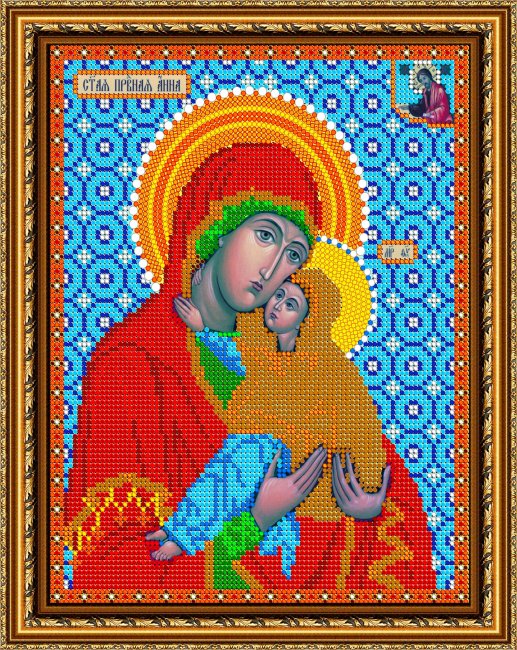 «Светлица» рисунок на ткани для вышивания бисером 746 «Св. Анна Православная» 19*24см(1шт) цвет:746