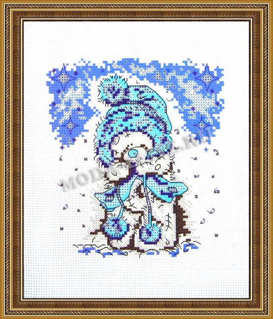 Рисунок на канве для вышивания крестом Д-019 "Мишутка" 20*24 (1шт) цвет:Д-019