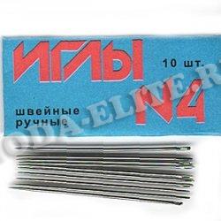 Набор игл № 4 C7-275 для ручного шитья (1уп*10шт) цвет:№4