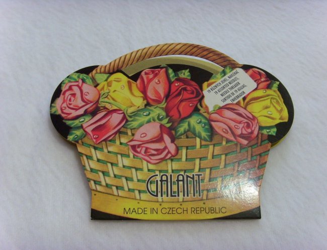 Набор игл "Galant"  128201 "Корзинка" для ручного шитья с нитковдевателем (19шт) цвет:ассорти
