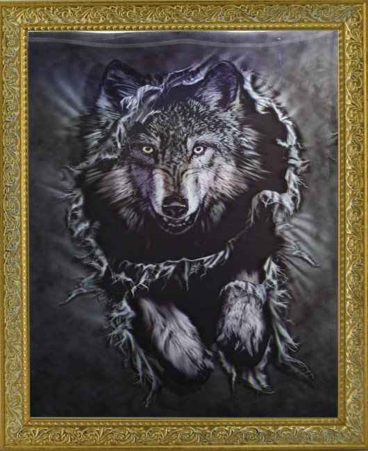 Картина 5D «Волк» 28*38см (1шт) цвет:12558