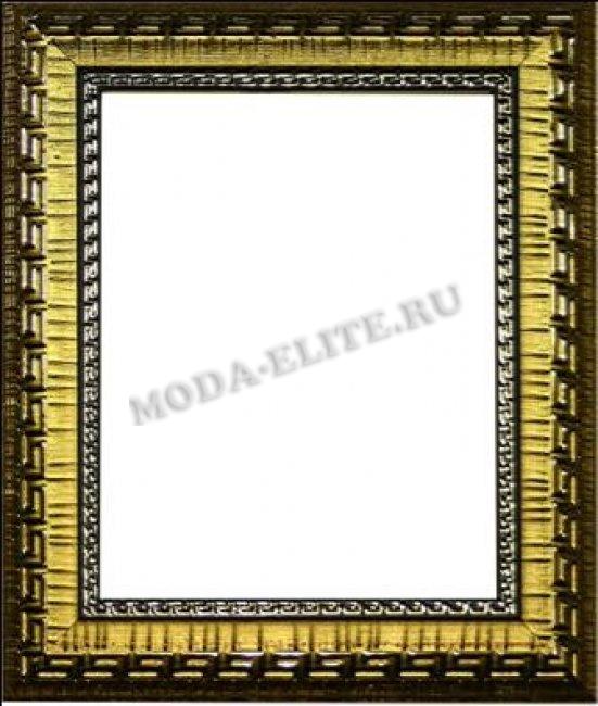 Декоративная рама F3286-2004 из пластикового багета 24*30см, толщина стекла 2мм ширина багета 3,4см (1шт) цвет:золото