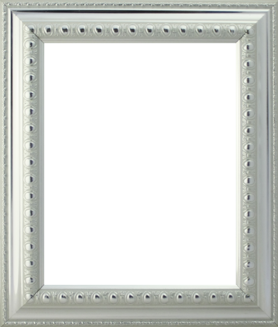 Декоративная рама F4511-2005 из пластикового багета 27*27см, толщина стекла 2мм ширина багета 5,1см (1шт) цвет:серебро