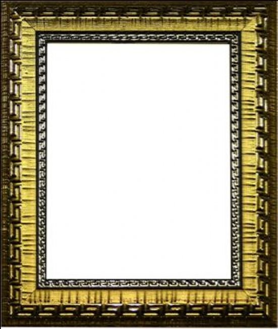Декоративная рама F3286-2004 из пластикового багета ширина багета 3,4см (1шт) цвет:золото
