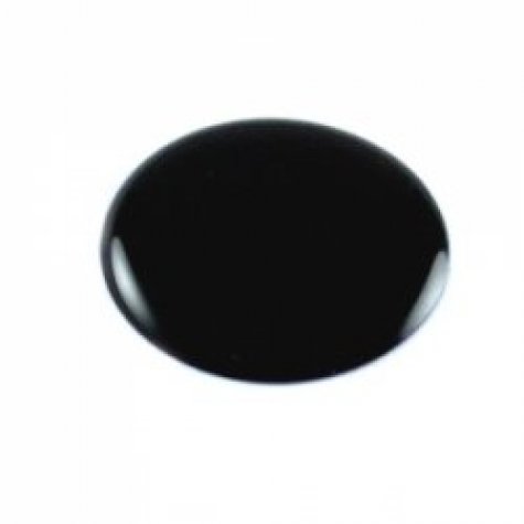 Термо стразы пластик d 18мм (20шт) цвет:черный
