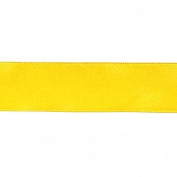 Лента атласная 12мм (1кат*30ярд) цвет:19-лимонный