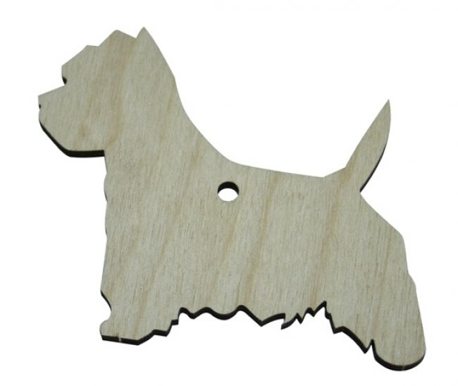 Добрый мастер деревянная заготовка для декупажа №16142 "Собака" 7,5*6,5см (1шт) цвет:дерево