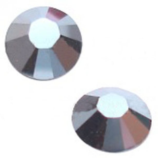 Стразы 2038 SS 8 Silver-Foiled Hotfix (1440шт) цвет:280HEM-Jet Hematite