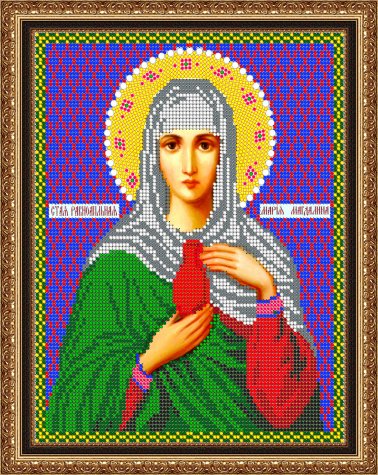 «Светлица» рисунок на ткани для вышивания бисером 738 «Св. Мария Магдалина» 19*24см (1шт) цвет:738
