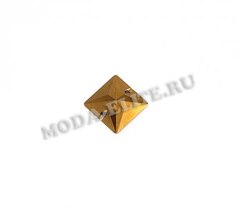 Стразы пришивные 3240 16мм M-Foiled (1шт) цвет:001DOR-Crystal Dorad