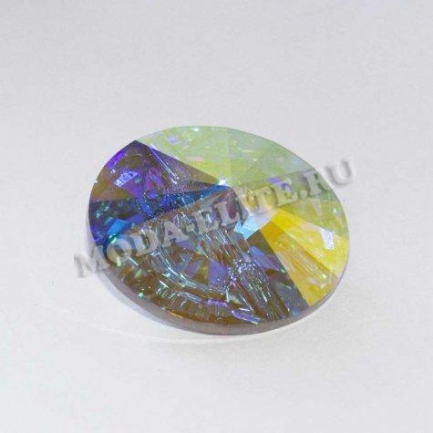 Пуговица 3015 18мм M-Foiled (6шт) цвет:001AB-Crystal AB
