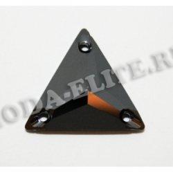 Стразы пришивные 3270 22мм Unfoiled (1шт) цвет:280HEM-Jet Hematite