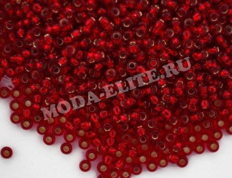 Бисер Silver Lined Round Hole 10/0 Китайский калиброванный (18-21гр) цвет:25/1
