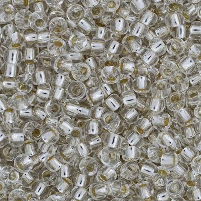 Бисер "PRECIOSA" Transparent - Silver Lined № 331 29 001 10/0 (46-50гр) цвет:78102(кр)