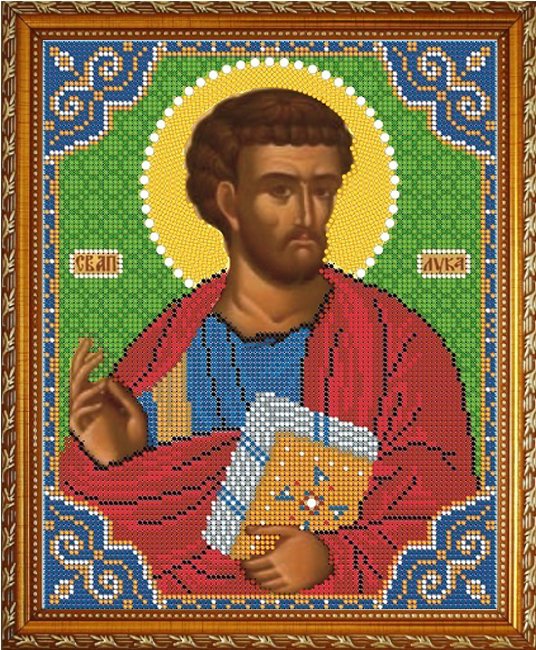 «Диамант» набор на атласе со стразами Д-875 «Св. Лука» 24*30,5см (1шт) цвет:Д-875