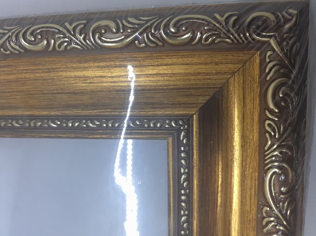 Декоративная рама F5427-14045-2 из пластикового багета ширина багета 5,4см (1шт) цвет:золото/коричневый
