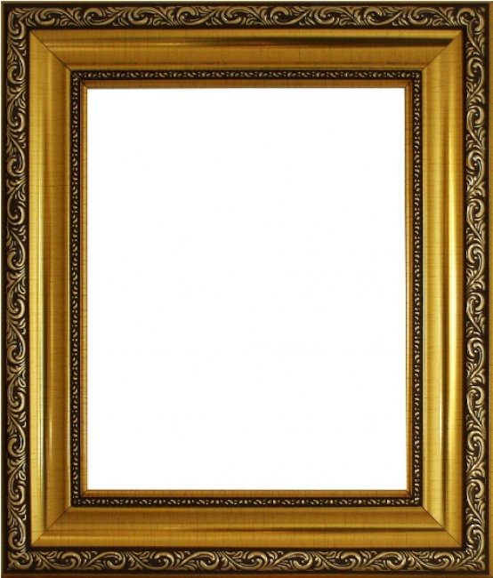 Декоративная рама F5427-14045-2 из пластикового багета 24*30см, толщина стекла 2мм ширина багета 5,4см (1шт) цвет:золото/коричневый