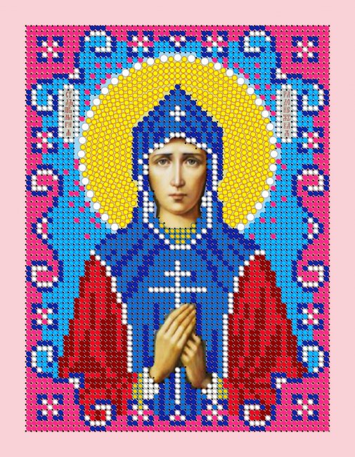 «Светлица» набор для вышивания бисером 8662М «Св. Мария Радонежская» бисер Чехия 12*16см (1шт) цвет:8662М