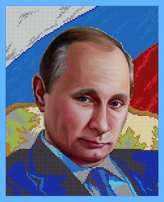 «Диамант» набор со стразами на подрамнике ДК-460 «Путин В.В.» 30*38см (1шт)