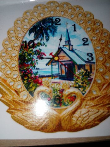 Часы-мозаика №13373 (с часовым механизмом) Домик