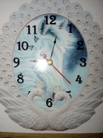 Часы-мозаика №13373 (с часовым механизмом) Лошадь