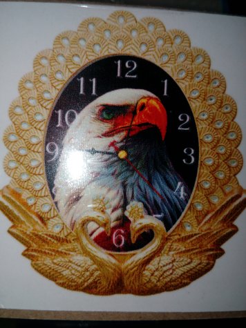 Часы-мозаика №13373 (с часовым механизмом) Орел