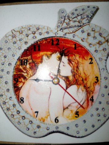 Часы-мозаика №13372 (с часовым механизмом) Любовь