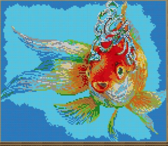 «Диамант» набор со стразами на подрамнике ДРК-349П «Золотая рыбка» 30*38см (1шт) цвет:ДРК-349П