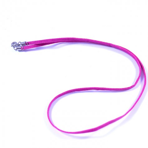 Шнурок для бижутерии замша 3мм (100шт) цвет:383-малиновый