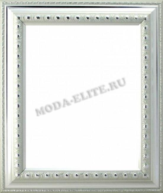 Декоративная рама F4511-2005 из пластикового багета 30*38см, толщина стекла 2мм ширина багета 5,1см (1шт) цвет:серебро