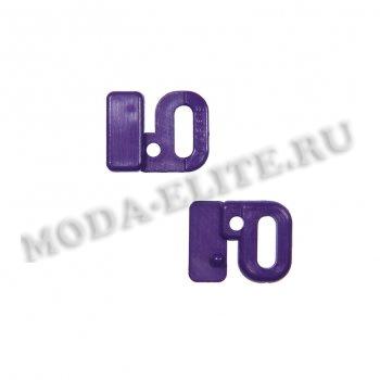 Застежки для белья BG - 6272 пластиковые 10мм (100шт) цвет:218-фиолетовый