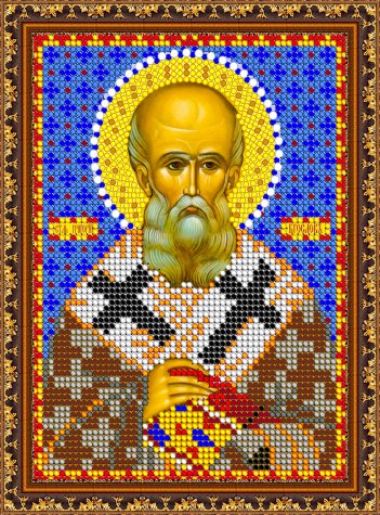 «Светлица» рисунок на ткани для вышивания бисером 764М «Св. Григорий» 12*16см (1шт) цвет:764М