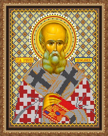 «Светлица» рисунок на ткани для вышивания бисером 764 «Св. Григорий» 19*24см (1шт) цвет:764
