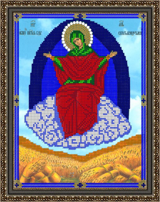 «Светлица» набор для вышивания бисером 7424 «Прсв.Богородица Спарительница хлебов» бисер Китай 19*24см (1шт) цвет:7424