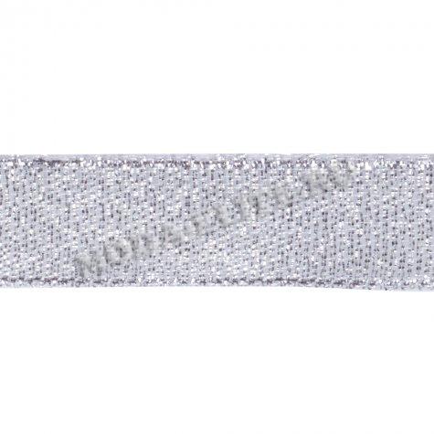 Лента люрекс 12мм (1кат*25ярд) цвет:серебро