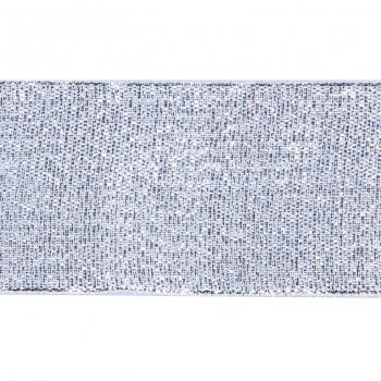 Лента люрекс 40мм (1кат*25ярд) цвет:серебро