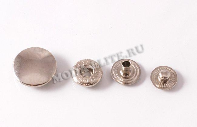 Кнопки металл BG5698 d 18мм (10шт) цвет:никель