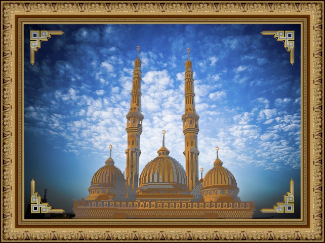 «Светлица» набор для вышивания бисером №064 «Мечеть» бисер Китай 55,8*39,2см (1шт) цвет:064
