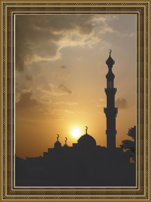 «Светлица» набор для вышивания бисером №072 «Мечеть» бисер Китай 25*33см (1шт) цвет:072